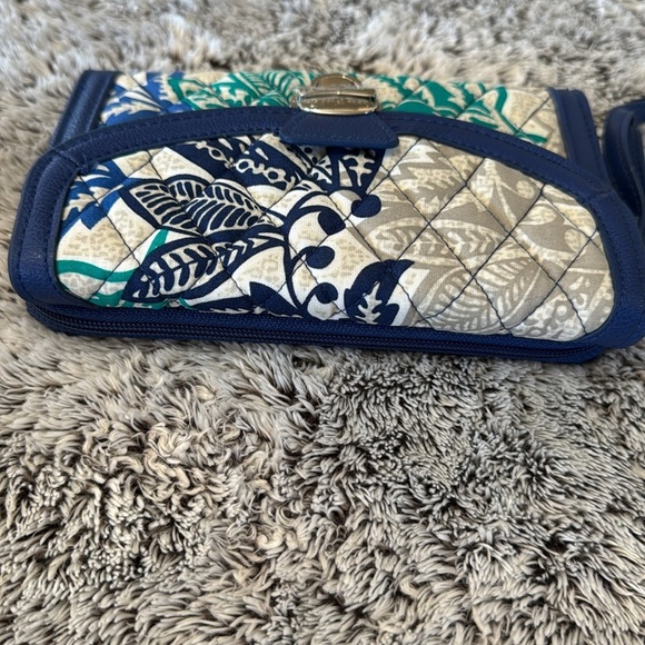 Vera Bradley Blue and Green Floral Wallet, Slightly Used - Picture 8 of 14